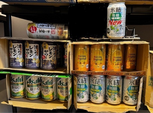 酒96本！レモンサワー、ハイボール、氷結、スタイルフリー