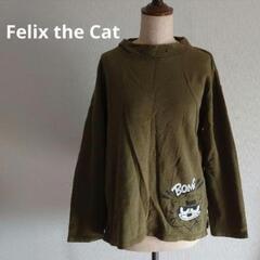 ９０年代 Felix the Cat カーキ色 トレーナー Ｍサイズ