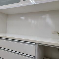 J6539　NITORI　ニトリ　キッチンボード　KRISNA 140KB-WH　クリスナ　ホワイト　クリーニング済　【リユースのサカイ柏店】の画像