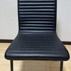ニトリ ダイニングチェア 2脚セット (クーボ3PVC BK)