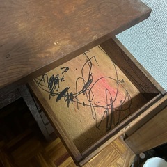 昭和レトロ　勉強机　アンティーク　学習机の画像