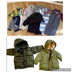 11着セット　男の子　80サイズ　シャツ　アウター　ダウン　ロンパース
