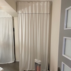 【美品】IKEAカーテン・突っ張り棒