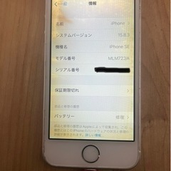 S291 au iPhone SE A1723/MLM72J/A...