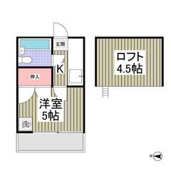 初期費用5万円パック⭐️敷・礼・仲0円⭐️高坂駅⭐️フリーレント...