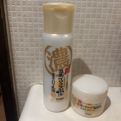 豆乳イソフラボン乳液とナイトクリーム
