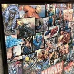 【完成品】マーベル パズル 1000ピース  ジグソーパズル [MARVEL]   額付き  ☆美品☆  の画像