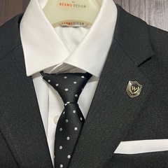 BEAMS DESIGN フォーマルスーツ 黒　ビームス　の画像