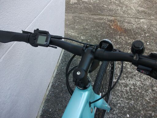☆新品・未使用　通勤・通学に 電動アシスト自転車　700C　クルーズi5080　ライトブルー/ホワイト　ミヤタ　サイクルギャリラリー周