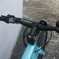 ☆新品・未使用　通勤・通学に 電動アシスト自転車　700C　クルーズi5080　ライトブルー/ホワイト　ミヤタ　サイクルギャリラリー周南の画像
