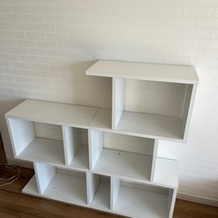 ニトリ　棚　白