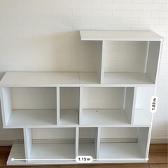 ニトリ　棚　白の画像