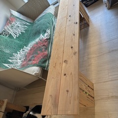woodテーブルベンチ自作