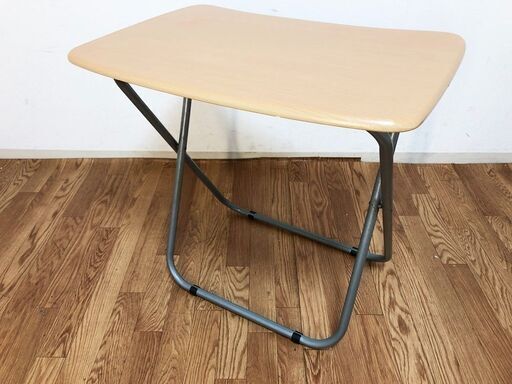 折りたたみデスクNAシンプルデザイン完成品　サイドテーブル・作業デスク・パソコンデスク・ミシン台・宿題用の勉強机など