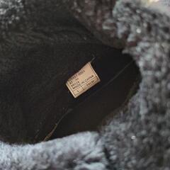 ムートンブーツ黒24.0の画像