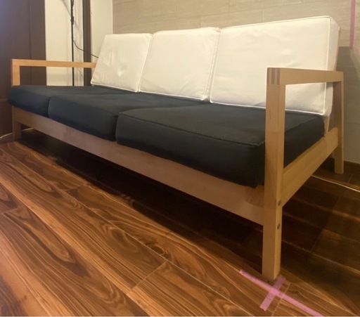 【引渡完了】IKEA リルベリ　3人掛けソファ　分解済　引取限定