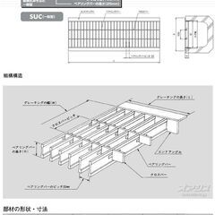鋼板製組構式グレーチング T-14 の画像