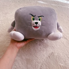 もっちりクッション  トム&ジェリー トム   ぬいぐるみ　トム　ネズミの画像