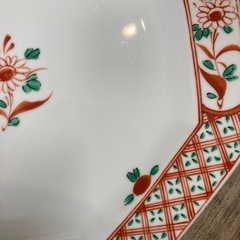 たちきち　赤絵　お皿いかがでしょうか？の画像