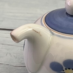 白山陶器 急須 ２客セット　花模様　和風　料亭　和御膳　和モダン　昭和レトロの画像