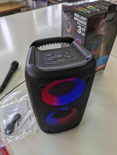 カラオケ 音楽再生スピーカー マイク付き