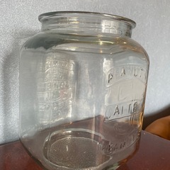 【ガラス容器】アンティーク クッキージャー 5L 米びつ ガラス容器 おしゃれ ペットフード入れ お菓子入れの画像