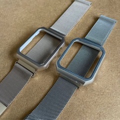 Apple Watch メッシュバンド シルバー 38