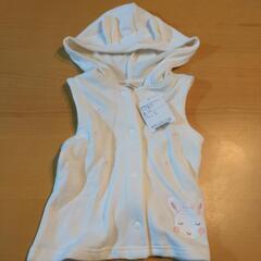 新品タグ付女児うさみみベスト95　