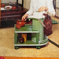 昭和レトロ　ポットテーブルポット2型の画像