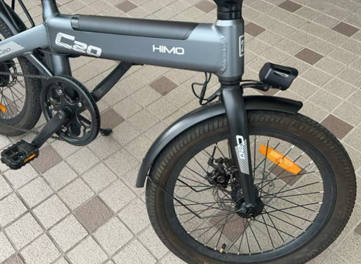 電動アシスト自転車「HIMO C20」グラファイト スペアバッテリー付き 車体番号1679 (FUNSTA) 水城の電動アシスト自転車 の中古あげます・譲ります｜ジモティーで不用品の処分