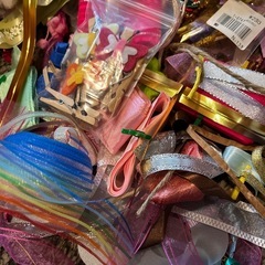 リボン、クリップ、デコレーションテープなどまとめての画像