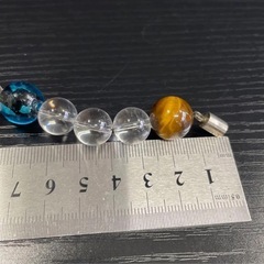 クリスタル タイガーアイ ブレスレット パワーストーンブレスレットの画像