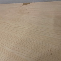 【おまけ付き&大特価0円✨】広々！木目風ナチュラルな机、デスク【汚れありでも使用には問題なし♪】の画像