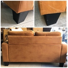 2人掛けソファ キャメル