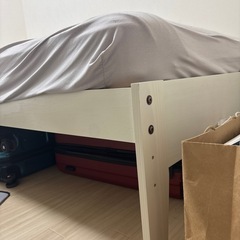 シングルベッド　マットレス付きの画像