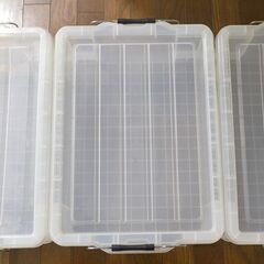 整理用プラスチックケース大3個　小２個　難あり、取りに来られる方にの画像