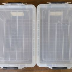 整理用プラスチックケース大3個　小２個　難あり、取りに来られる方にの画像