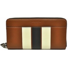 (コーチ)COACH 財布 長財布 メンズ F75395 CWH ダークサドルブラウンの画像