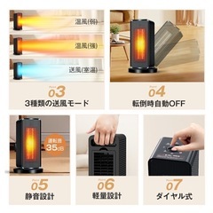 電気ヒーター　ストーブの画像