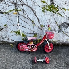 無料！ミニーマウス 幼児用自転車