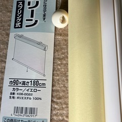 ロールスクリーン1つ　カーテン2種類の画像