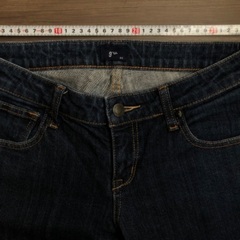 used ジーユー GU ジーンズ 長袖Tシャツ 140 150 女子服 セットの画像