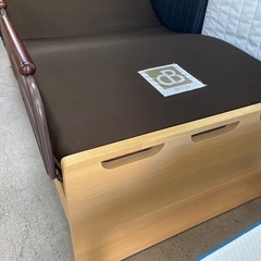 7579 自動リクライニングベッド 自動 リクライニング 調節可能 便利 簡単 ブラウン ベージュ 木目 オシャレの画像