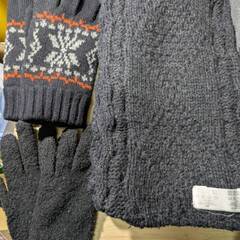 マフラー 4点 手袋 2点 セット 防寒 あったかい　ウールの画像