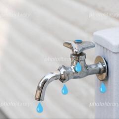 蛇口の水漏れ💧