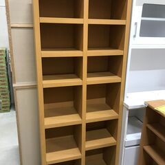 ★ジモティ割あり★本棚 ハイタイプ 木目調 ナチュラル W(幅)...
