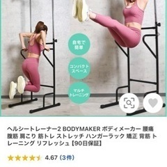 【新品未使用】ヘルシートレーナー2 BODYMAKER ボディメーカー 腰痛 腹筋 肩こり 筋トレ ストレッチの画像