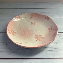mino JAPAN 皿５枚 ミノ ジャパン 美濃焼 ミノヤキ　陶器 サクラ　花の画像