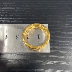 ゴールド リンク デザインリング　指輪の画像