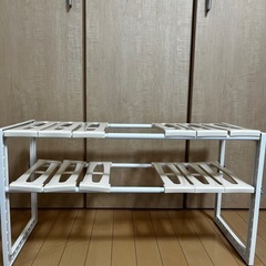 ニトリ　伸縮フリーラック（洗面台下収納）の画像